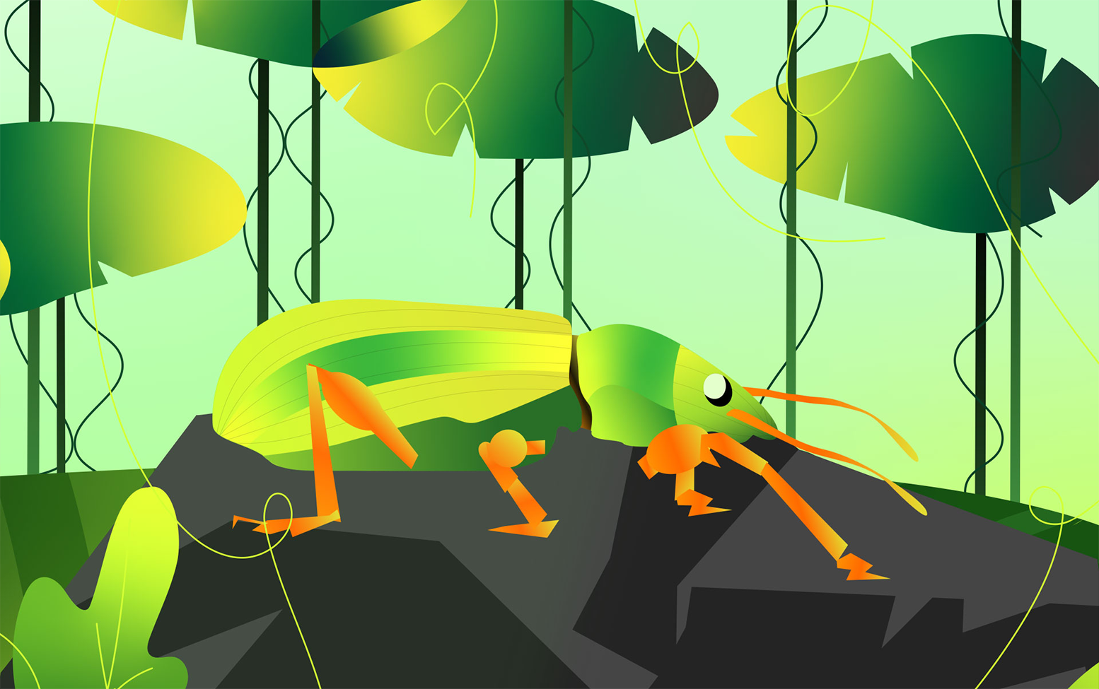 Beetle motion graphic artwork preview