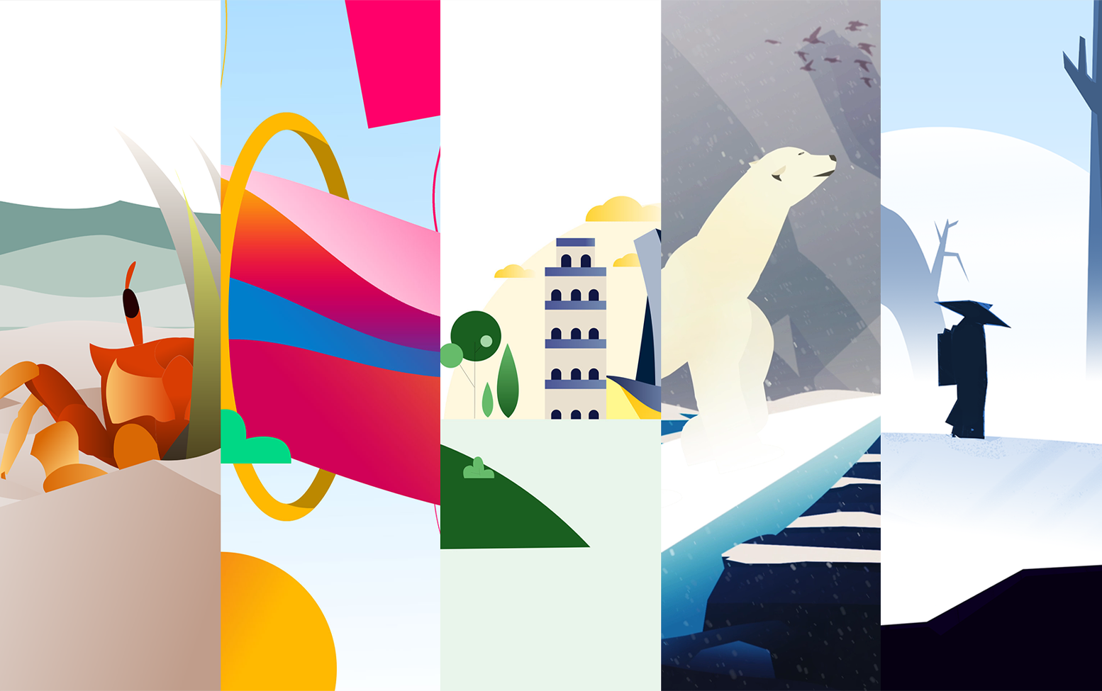 Motion graphic bundle 01 asset preview strip